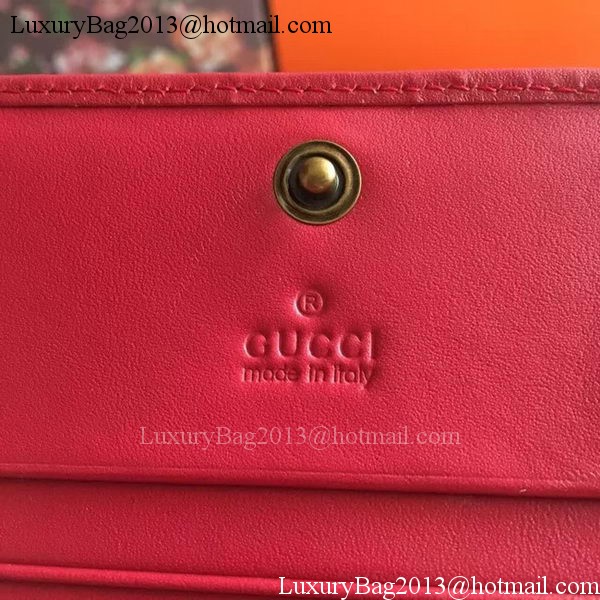 Gucci GG Marmont Card Case 443125 Red Gucci GG Marmont Card Case 443125 Red