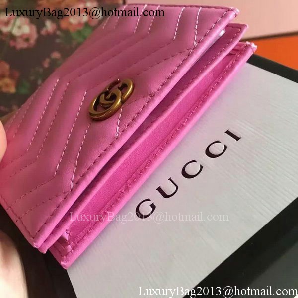 Gucci GG Marmont Card Case 443125 Rose Gucci GG Marmont Card Case 443125 Rose