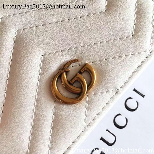 Gucci GG Marmont Card Case 443125 White Gucci GG Marmont Card Case 443125 White