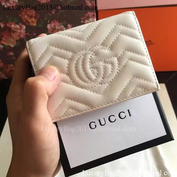 Gucci GG Marmont Card Case 443125 White Gucci GG Marmont Card Case 443125 White