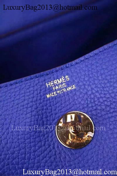 Hermes Lindy 30CM Leather Shoulder Bag H0881 Blue Hermes Lindy 30CM Leather Shoulder Bag H0881 Blue