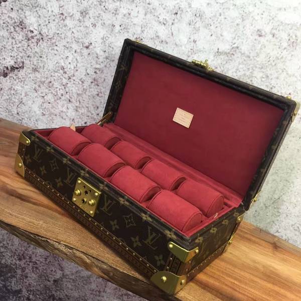 Louis Vuitton Monogram Canvas Watches Box 40664 Red Louis Vuitton Monogram Canvas Watches Box 40664 Red