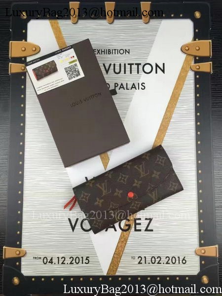 Louis Vuitton Monogram Canvas Emilie Wallet M60696 Orange Louis Vuitton Monogram Canvas Emilie Wallet M60696 Orange