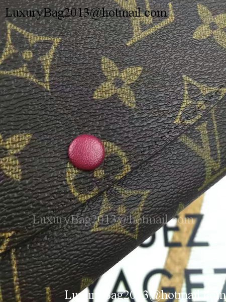 Louis Vuitton Monogram Canvas Emilie Wallet M60696 Wine Louis Vuitton Monogram Canvas Emilie Wallet M60696 Wine