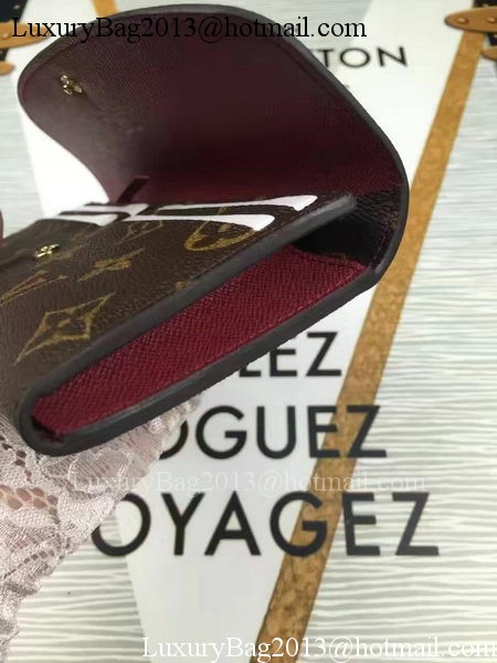Louis Vuitton Monogram Canvas Emilie Wallet M60696 Wine Louis Vuitton Monogram Canvas Emilie Wallet M60696 Wine
