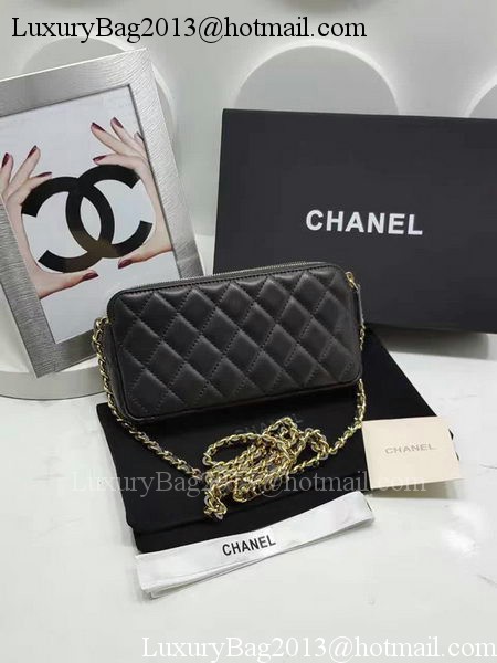 Chanel mini Shoulder Bag Black Sheepskin Leather A7020 Gold Chanel mini Shoulder Bag Black Sheepskin Leather A7020 Gold
