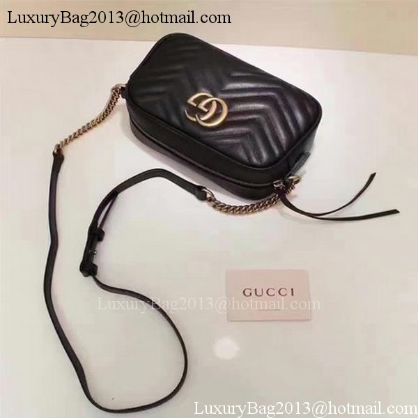 Gucci GG Marmont Matelasse Shoulder Bag 447632 Black Gucci GG Marmont Matelasse Shoulder Bag 447632 Black