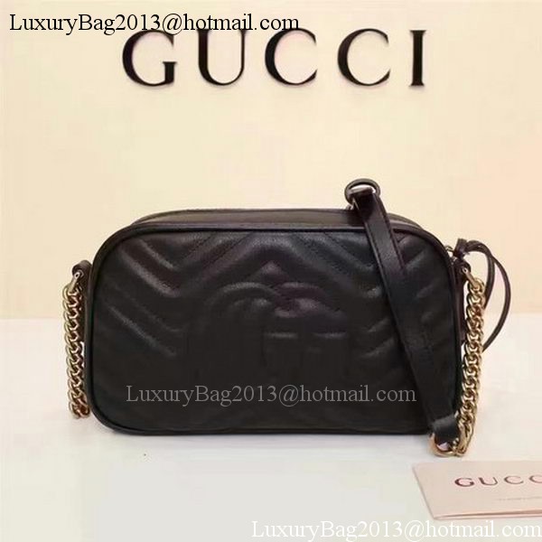 Gucci GG Marmont Matelasse Shoulder Bag 447632 Black Gucci GG Marmont Matelasse Shoulder Bag 447632 Black