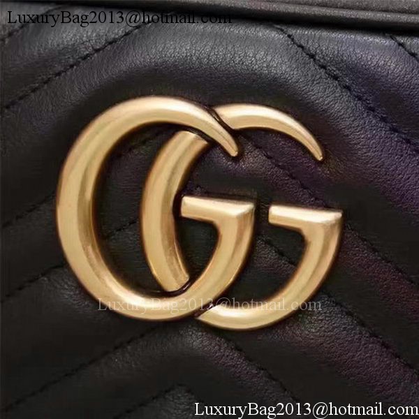 Gucci GG Marmont Matelasse Shoulder Bag 447632 Black Gucci GG Marmont Matelasse Shoulder Bag 447632 Black