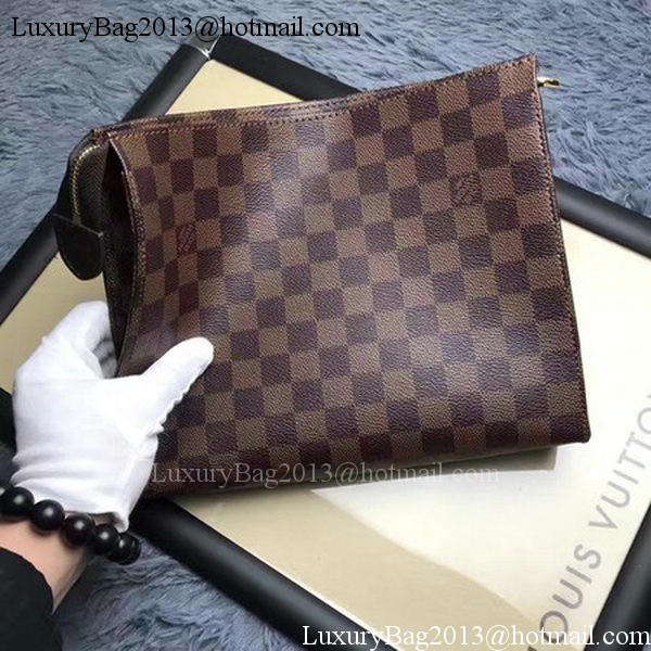 Louis Vuitton Damier Ebene Canvas TOILETRY POUCH 26 N47542 Louis Vuitton Damier Ebene Canvas TOILETRY POUCH 26 N47542