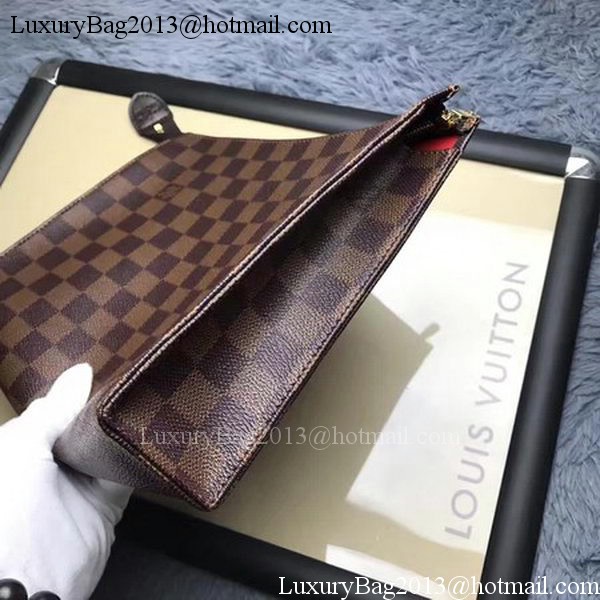 Louis Vuitton Damier Ebene Canvas TOILETRY POUCH 26 N47542 Louis Vuitton Damier Ebene Canvas TOILETRY POUCH 26 N47542