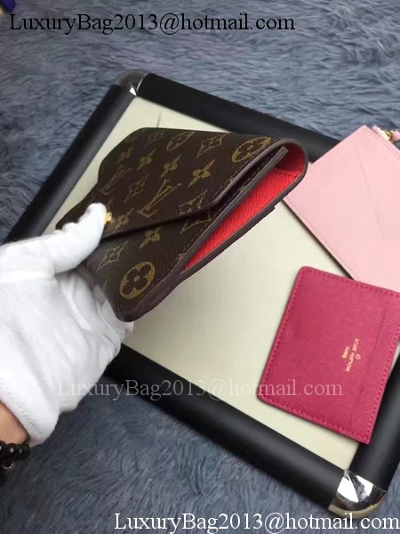 Louis Vuitton Monogram Canvas JEANNE WALLET M62155 Rose Louis Vuitton Monogram Canvas JEANNE WALLET M62155 Rose