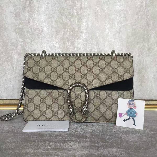 Gucci Medium Dionysus GG Canvas Shoulder Bag 400249 Black Gucci Medium Dionysus GG Canvas Shoulder Bag 400249 Black