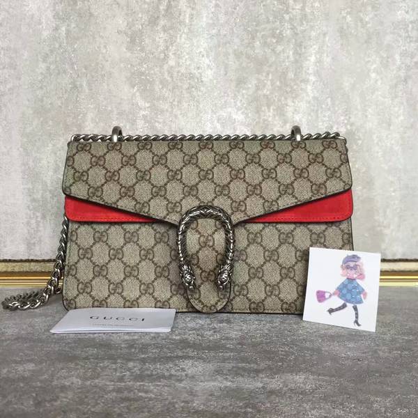 Gucci Medium Dionysus GG Canvas Shoulder Bag 400249 Red Gucci Medium Dionysus GG Canvas Shoulder Bag 400249 Red