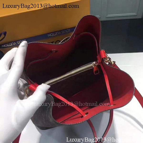 Louis Vuitton Monogram Canvas NEONOE M44022 Red Louis Vuitton Monogram Canvas NEONOE M44022 Red