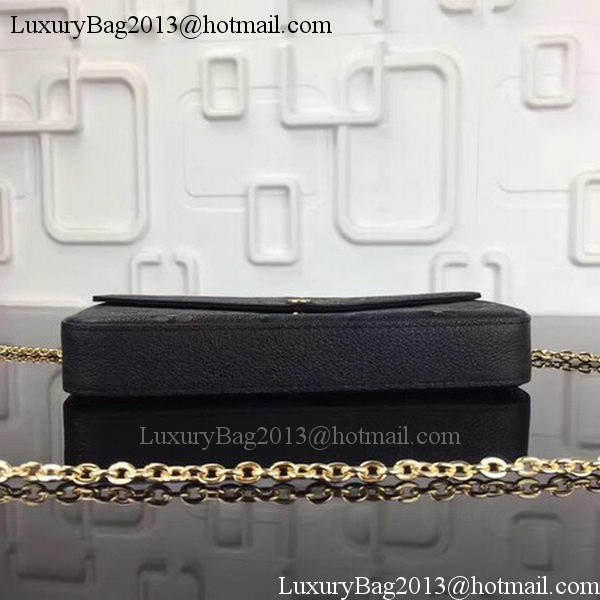 Louis Vuitton Monogram Empreinte POCHETTE FELICIE M64065 Black Louis Vuitton Monogram Empreinte POCHETTE FELICIE M64065 Black