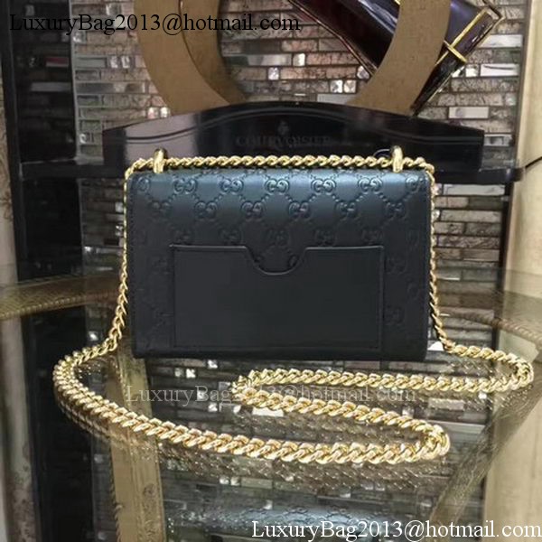 Gucci Padlock Gucci Signature Mini Shoulder Bag 409487 Black Gucci Padlock Gucci Signature Mini Shoulder Bag 409487 Black