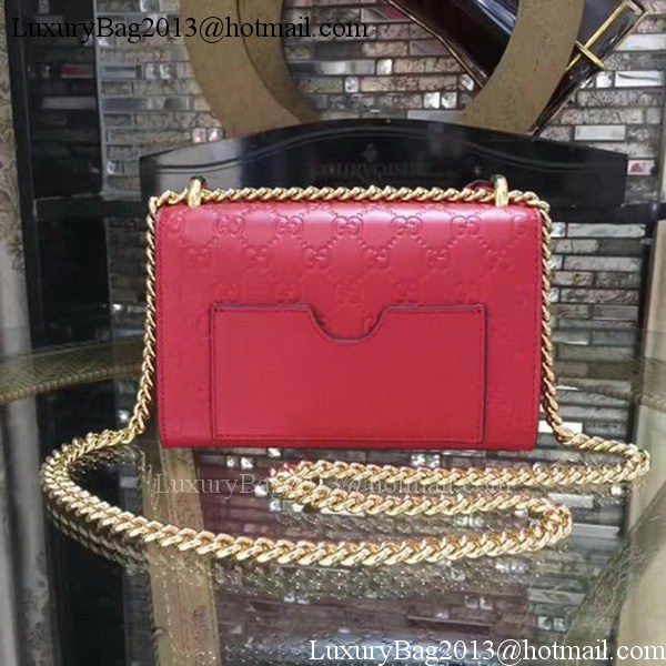 Gucci Padlock Gucci Signature Mini Shoulder Bag 409487 Red Gucci Padlock Gucci Signature Mini Shoulder Bag 409487 Red
