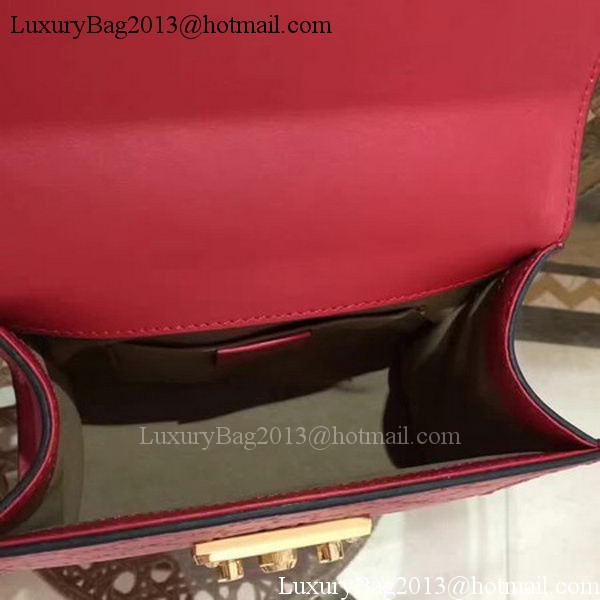 Gucci Padlock Gucci Signature Mini Shoulder Bag 409487 Red Gucci Padlock Gucci Signature Mini Shoulder Bag 409487 Red