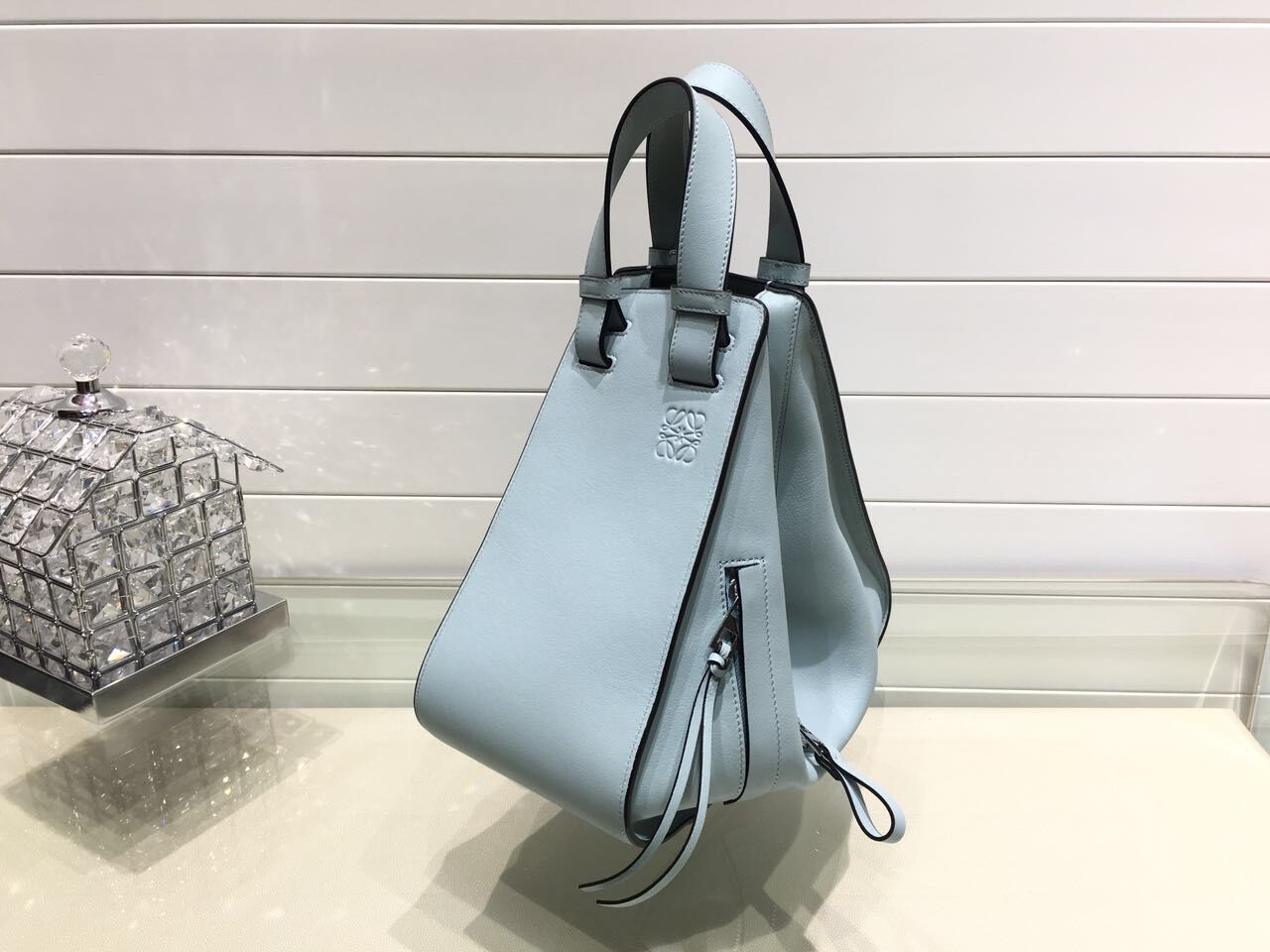 Loewe Hammock Mini Bag 1100 Light Blue Loewe Hammock Mini Bag 1100 Light Blue
