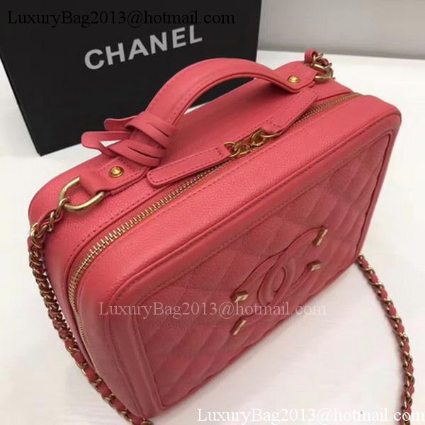 Chanel Shoulder Bag Original Calfskin Leather CHA1812 Red Chanel Shoulder Bag Original Calfskin Leather CHA1812 Red