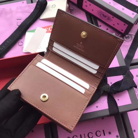 Gucci Limited Edition Card Case 456867 Brown Gucci Limited Edition Card Case 456867 Brown