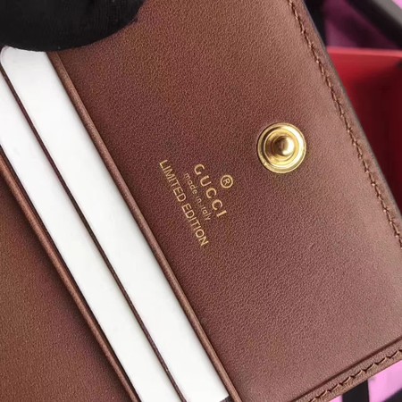 Gucci Limited Edition Card Case 456867 Brown Gucci Limited Edition Card Case 456867 Brown