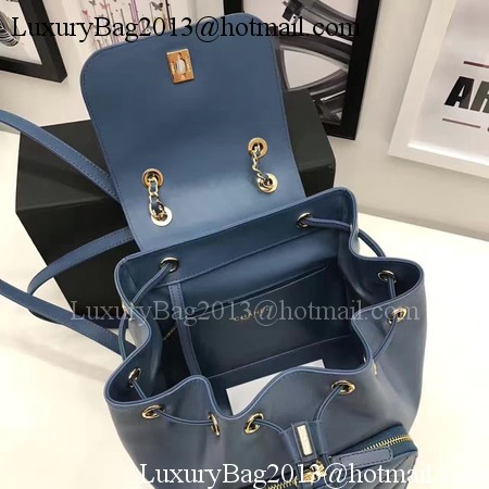 Chanel Original Leather Backpack CHA2590 Blue Chanel Original Leather Backpack CHA2590 Blue
