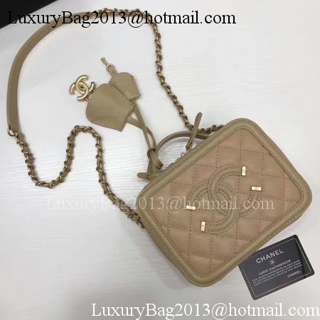 Chanel Cosmetic Bag Original Cannage Pattern A93341 Apricot Chanel Cosmetic Bag Original Cannage Pattern A93341 Apricot