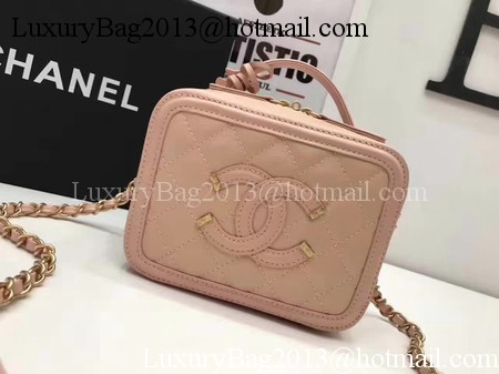 Chanel Cosmetic Bag Original Cannage Pattern A93341 Pink Chanel Cosmetic Bag Original Cannage Pattern A93341 Pink