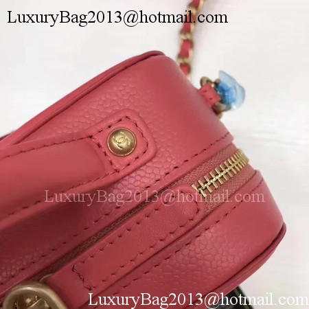 Chanel Cosmetic Bag Original Cannage Pattern A93341 Red Chanel Cosmetic Bag Original Cannage Pattern A93341 Red