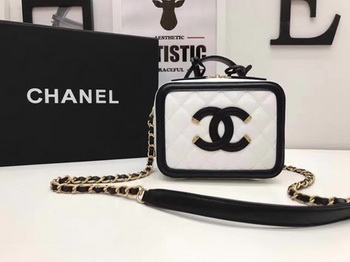 Chanel Cosmetic Bag Original Cannage Pattern A93341 White Chanel Cosmetic Bag Original Cannage Pattern A93341 White