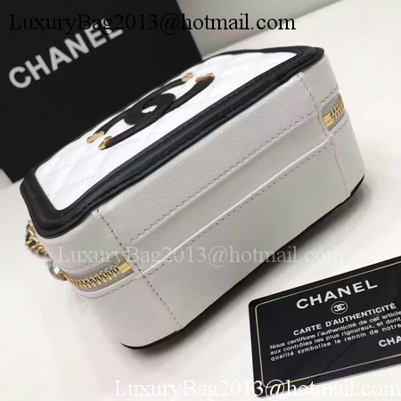 Chanel Cosmetic Bag Original Cannage Pattern A93341 White Chanel Cosmetic Bag Original Cannage Pattern A93341 White