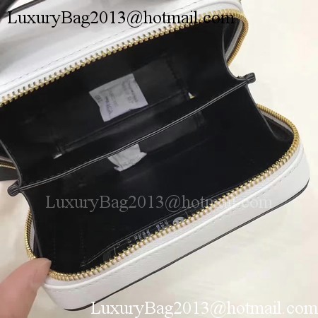 Chanel Cosmetic Bag Original Cannage Pattern A93341 White Chanel Cosmetic Bag Original Cannage Pattern A93341 White