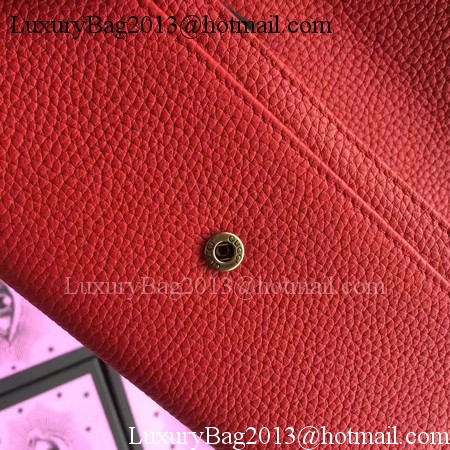 Gucci Leather Continental Wallet 456116 Red Gucci Leather Continental Wallet 456116 Red