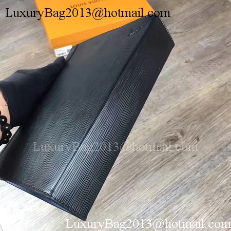 Louis Vuitton Epi Leather POCHETTE VOYAGE MM M67736 Black Louis Vuitton Epi Leather POCHETTE VOYAGE MM M67736 Black