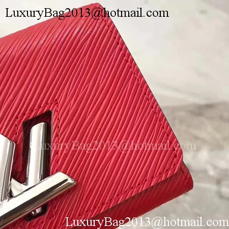 Louis Vuitton Epi Leather TWIST COMPACT WALLET M64414 Red Louis Vuitton Epi Leather TWIST COMPACT WALLET M64414 Red