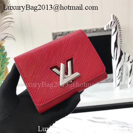 Louis Vuitton Epi Leather TWIST COMPACT WALLET M64414 Red Louis Vuitton Epi Leather TWIST COMPACT WALLET M64414 Red
