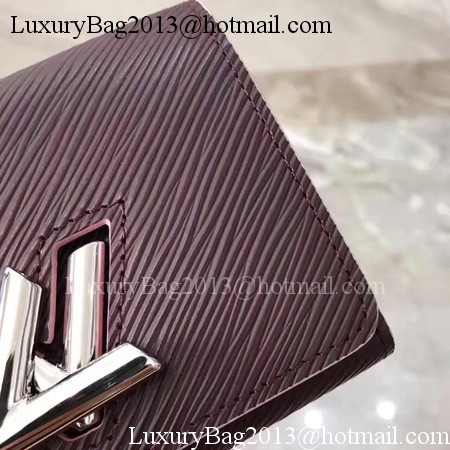 Louis Vuitton Epi Leather TWIST COMPACT WALLET M64414 Wine Louis Vuitton Epi Leather TWIST COMPACT WALLET M64414 Wine