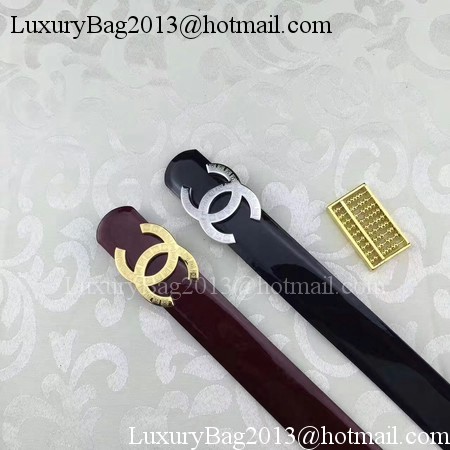 Chanel 30mm Patent Leather Belt CH5231 Black Chanel 30mm Patent Leather Belt CH5231 Black