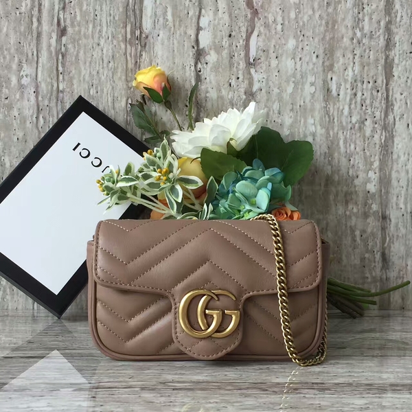 Gucci GG Marmont Velvet Nano Shoulder Bag 476433A Brown Gucci GG Marmont Velvet Nano Shoulder Bag 476433A Brown