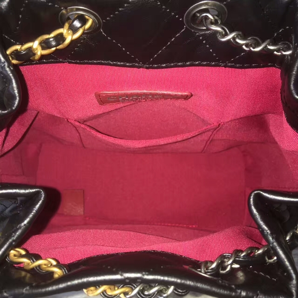 Chanel Sheepskin Leather Backpack 93825 Black Chanel Sheepskin Leather Backpack 93825 Black