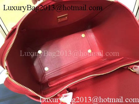 Celine Belt Bag Original Litchi Leather C3349 Red Celine Belt Bag Original Litchi Leather C3349 Red