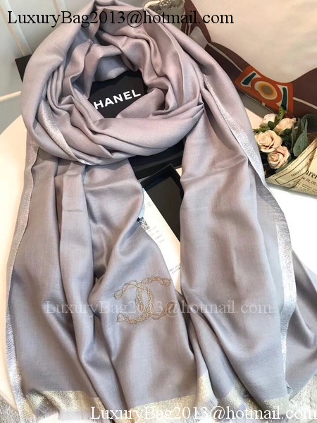 Chanel Scarf CC2837 Grey Chanel Scarf CC2837 Grey