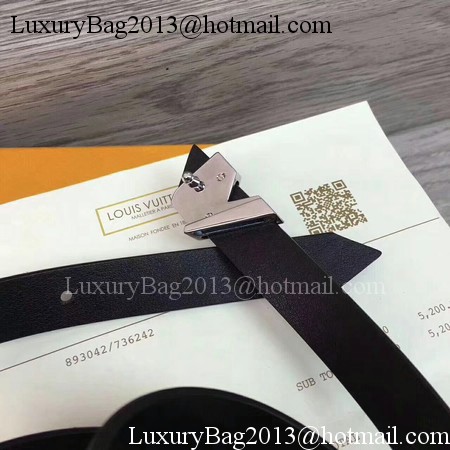 Louis Vuitton 20mm Leather Belt M9309 Black Louis Vuitton 20mm Leather Belt M9309 Black