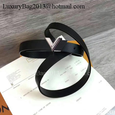 Louis Vuitton 20mm Leather Belt M9309 Black Louis Vuitton 20mm Leather Belt M9309 Black