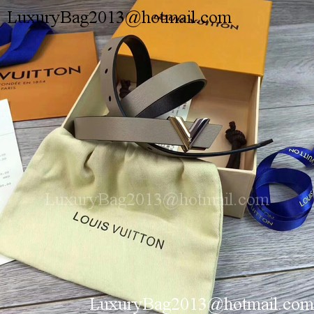 Louis Vuitton 20mm Leather Belt M9309 Grey Louis Vuitton 20mm Leather Belt M9309 Grey