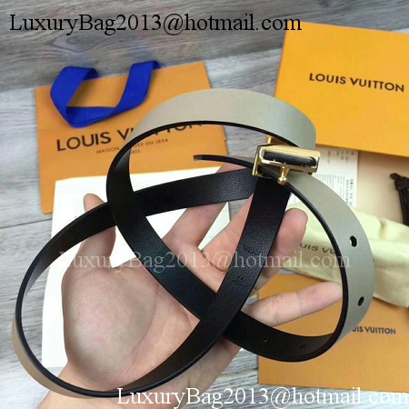 Louis Vuitton 20mm Leather Belt M9309 Grey Louis Vuitton 20mm Leather Belt M9309 Grey