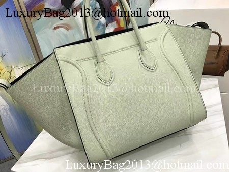 Celine Luggage Phantom Tote Bag Calfskin Leather CT3372 Light Grey Celine Luggage Phantom Tote Bag Calfskin Leather CT3372 Light Grey