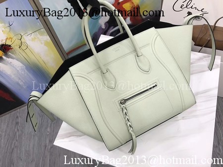 Celine Luggage Phantom Tote Bag Calfskin Leather CT3372 Light Grey Celine Luggage Phantom Tote Bag Calfskin Leather CT3372 Light Grey